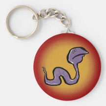 the sad rattlesnake key chain