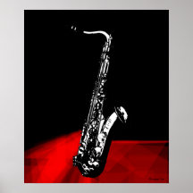 The Saxophone Poster