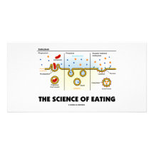 The Science Of Eating (Endocytosis Biology Humour) Picture Card