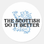 The Scottish Do It Better Round Sticker