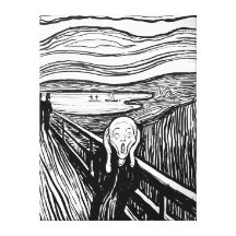 The Scream by Edvard Munch Canvas Prints