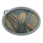 The Scream by Edvard Munch Oval Belt Buckle