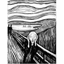 The Scream by Edvard Munch Photo Cut Outs