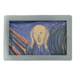 The Scream by Edvard Munch Rectangular Belt Buckle