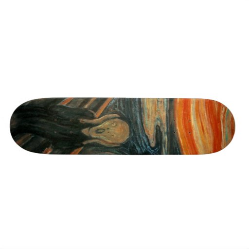 The Scream by Edvard Munch Skate Board