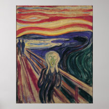 The Scream by Edvard Munch, Vintage Expressionism Poster