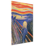 The Scream Edvard Munch (pastel 1895) High Quality Stretched Canvas Print