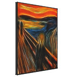 The Scream Fractal Painting Edvard Munch Gallery Wrap Canvas