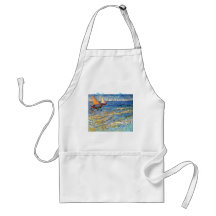 The sea at Saintes-Maries by Van Gogh Apron