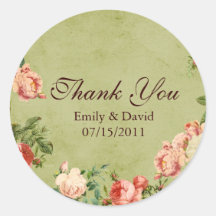 The Secret Garden Inspired Thank You Stickers