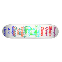 The Simple And clean Experiment Skate Deck