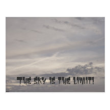 The Sky is the Limit Postcard