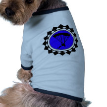 THE SKYDIVER BLUEZZZZZZZZZZZZ DOG TEE SHIRT