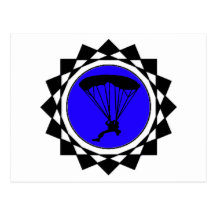 THE SKYDIVER BLUEZZZZZZZZZZZZ POSTCARDS