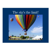 The Sky's the Limit! Post Cards