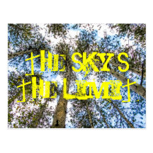 the sky's the limit postcards