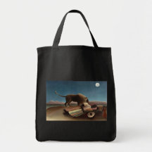 The Sleeping Gypsy, Henri Rousseau Tote Bags