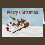The Sleigh Ride - Christmas Card cards
