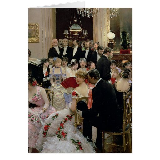 The Soiree, c.1880 Greeting Cards