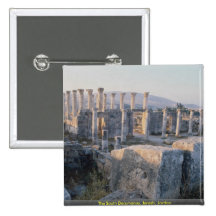 The South Decumanus, Jerash, Jordan Pinback Buttons
