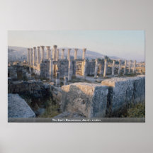 The South Decumanus, Jerash, Jordan Poster