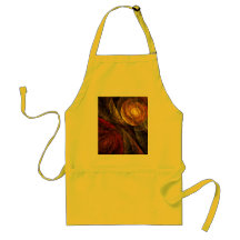 The Spiral of Life Abstract Art Apron