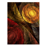 The Spiral of Life Abstract Art Postcard