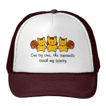The squirrels steal my sanity hats