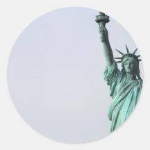 The Statue of Liberty Round Sticker