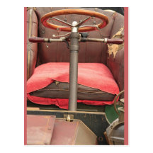 The Steering Wheel and Chair Post Card