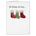 the stockings were hung... greeting card