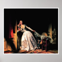 The Stolen Kiss Print by Jean-Honore Fragonard