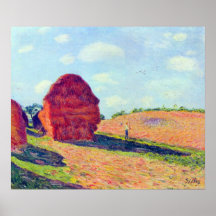 The straw rents by Alfred Sisley Posters