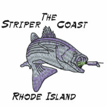 The, Striper Coast, Rhode Island Embroidered Polo Shirt
