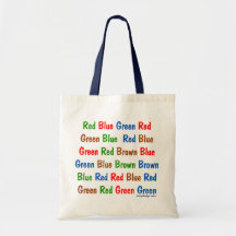 The Stroop Test Canvas Bags