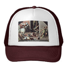 The Suicide Of Cato Of Utica By Beccafumi Domenico Mesh Hats