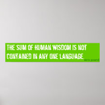 the sum of human wisdom posters