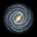 The Sun in the Milky Way galaxy poster posters