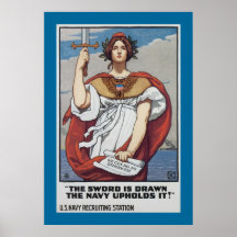 The Sword is Drawn, The Navy Upholds It Poster