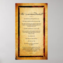 The Ten Commandments Posters