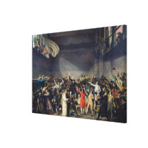The Tennis Court Oath, 20th June 1789, 1791 Stretched Canvas Print