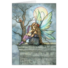 The Thinker Fairy Card by Molly Harrison