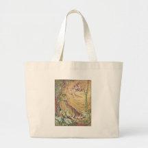 The Three Little Pigs Straw House Fairy Tale 1904 Canvas Bags