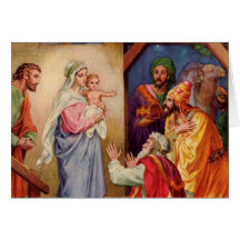 The three wise men greeting cards