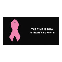 The time is now for health care reform personalised photo card