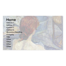 The Toilet,  By Toulouse-Lautrec Henri De Business Card Templates