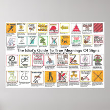 The True Interpretations Of Signs Poster
