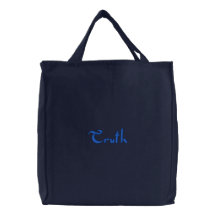 The truth embroidered bags