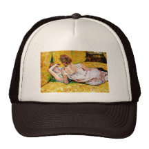 The Two Friends by Henri de Toulouse-Lautrec Mesh Hats
