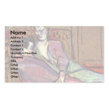 The Two Friends,  By Toulouse-Lautrec Henri De Business Card Templates